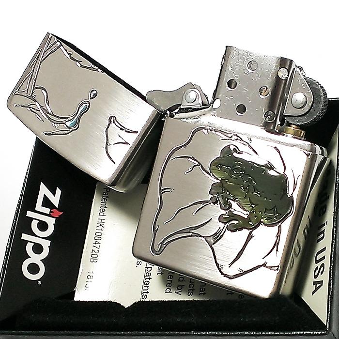 ZIPPO（ジッポー） 蛙 ジッポ ライター アンティークシルバー 古美