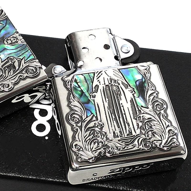 ZIPPO（ジッポー） アラベスク シェルマリア 銀 ジッポ ライター