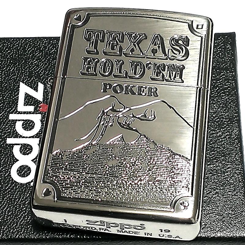 Zippo ライター ポーカー テキサスホールデム ジッポ ニッケルいぶし アンティークシルバー いぶし仕上げ トランプ メンズ 銀 シルバー Zippoタバコケース喫煙具のハヤミ 通販 Yahoo ショッピング