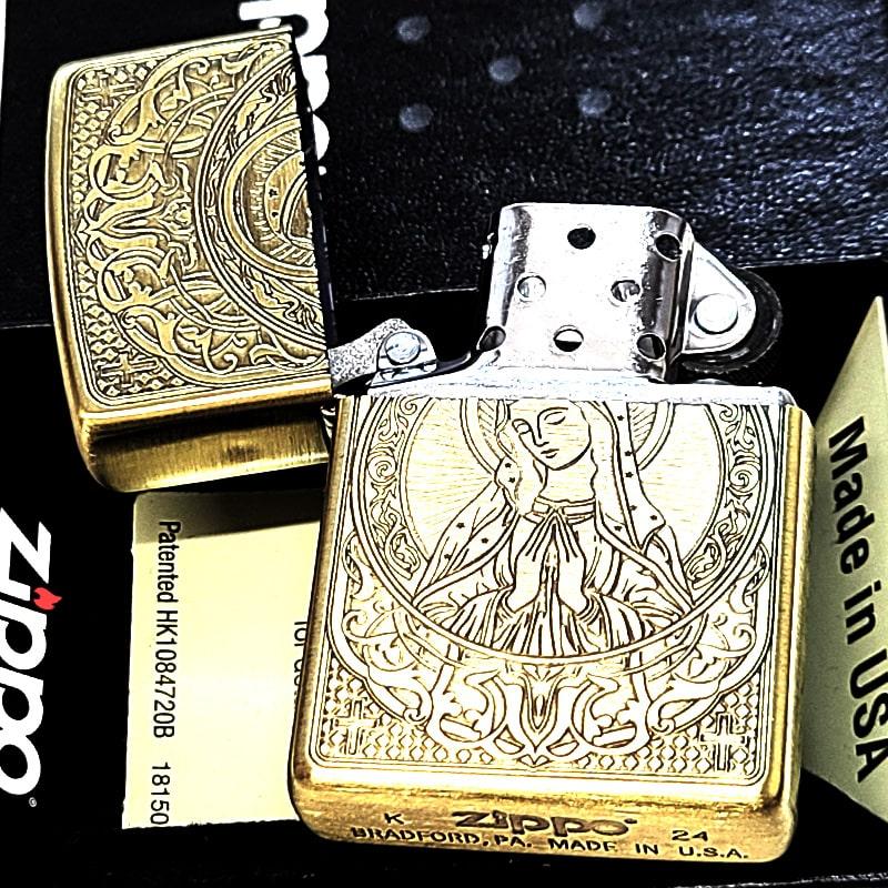 ZIPPO（ジッポー） マリア 真鍮古美仕上げ おしゃれ ジッポ ライター