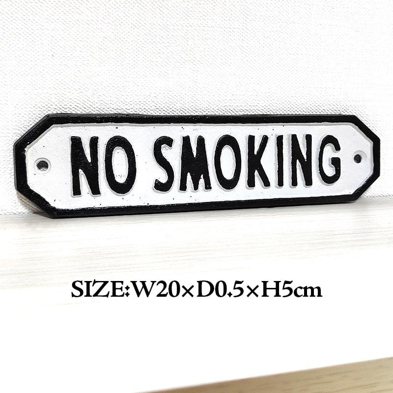 ベティブープ NO SMOKING メタル看板 アメリカン雑貨 アメリカン レトロ サインプレート 禁煙 おしゃれ シンプル ドア