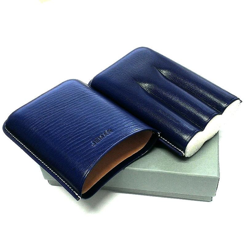 Karl Leather 電子タバコケース 青 アイコスイルマワン＆タバコケース イタリア産 ブルー アイコス