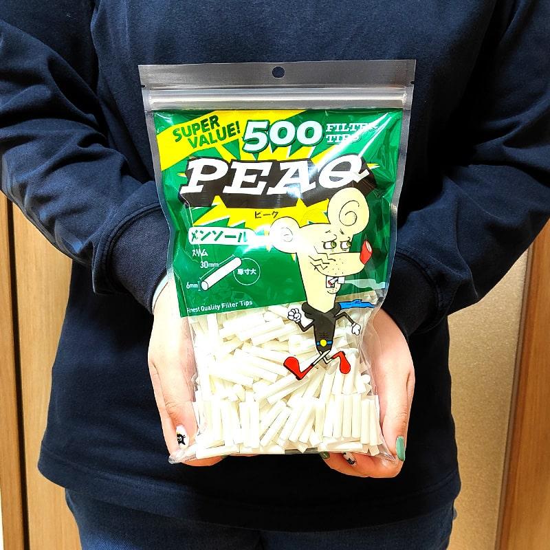 手巻きタバコ用 フィルター 大容量 スリム メンソール 500個入り ツゲ