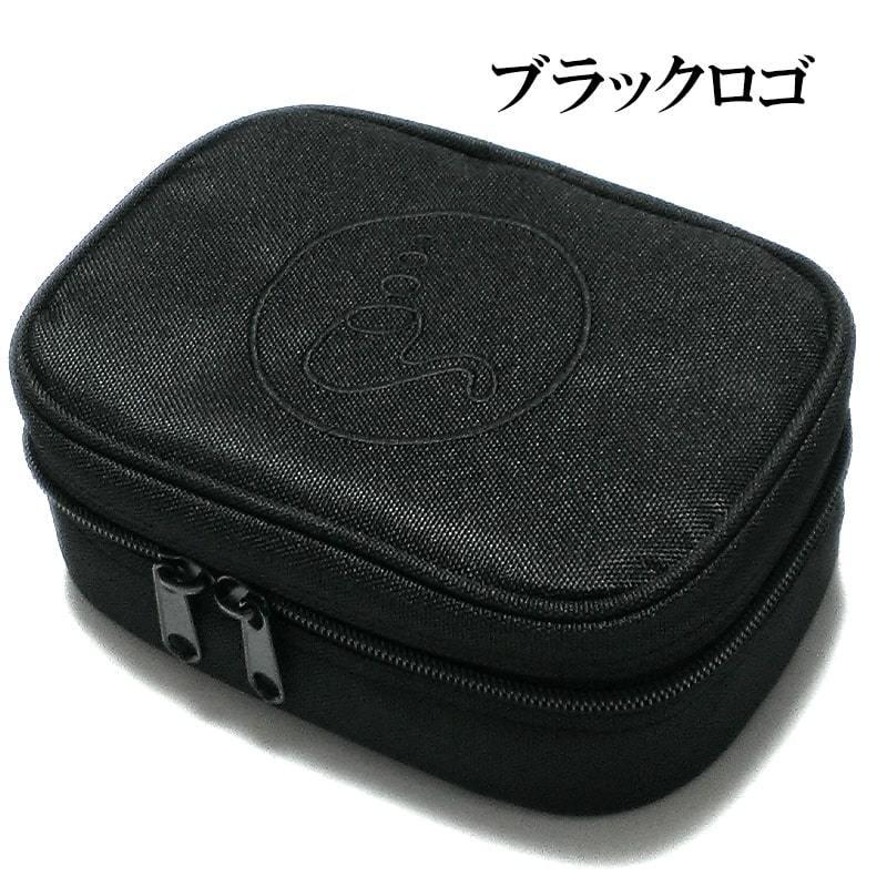 ohayo ! オーダー品　タバコポーチ2個 (ロロマレザー 黒) パイプバッグ トロイ ポーチ ブラック ロゴマーク入り 喫煙具 TOROY