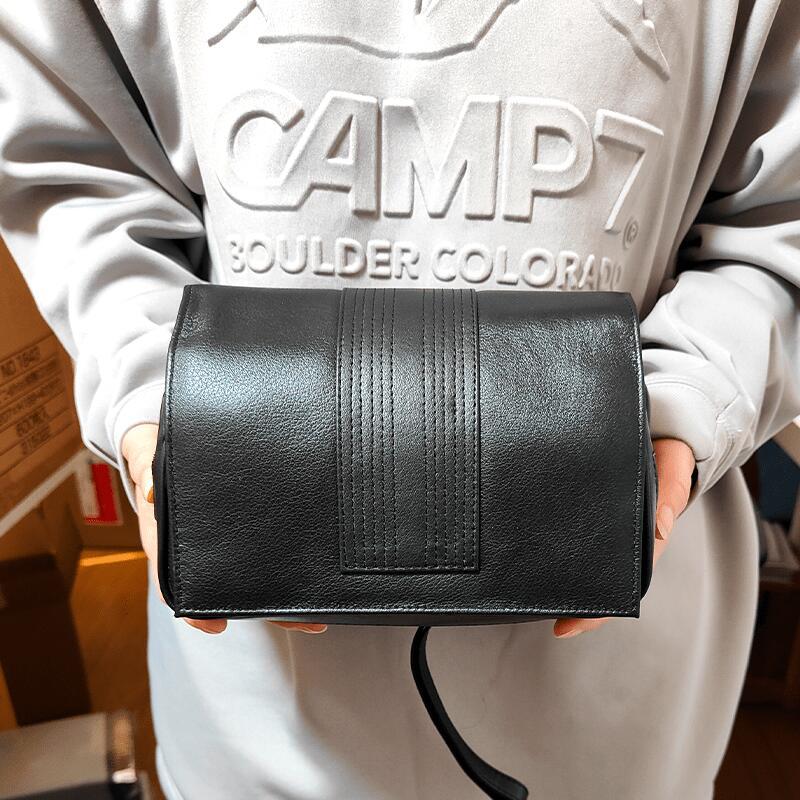 パイプバッグ シャコム ポーチ ブラック 喫煙具 5本収納 CHACOM 牛革製