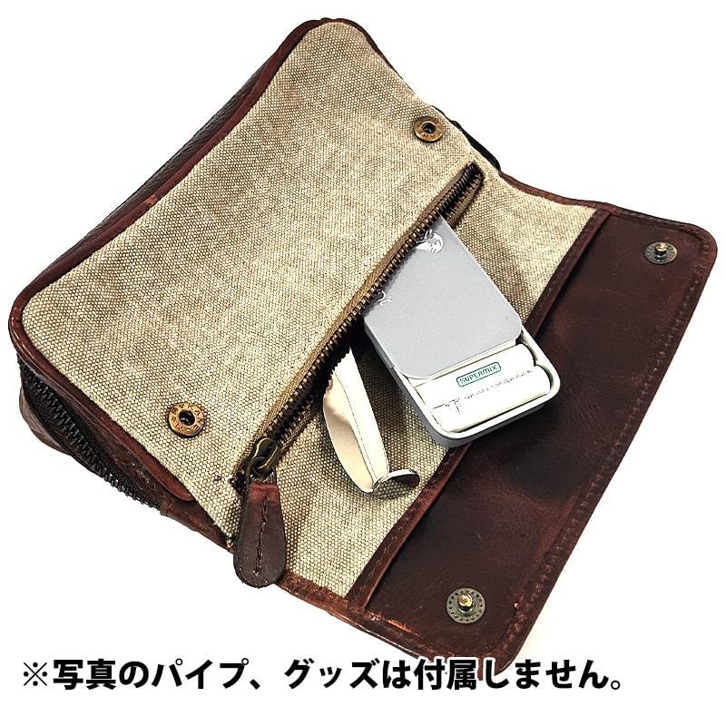 パイプポーチ シャコム ポーチ 017 キャンバス 2本用 CHACOM