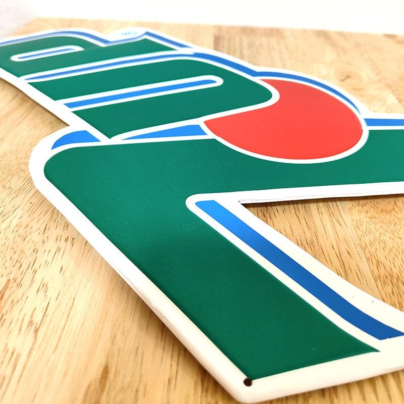 アメリカン レトロ ブリキ看板 7UP ロゴ アンティーク グリーン