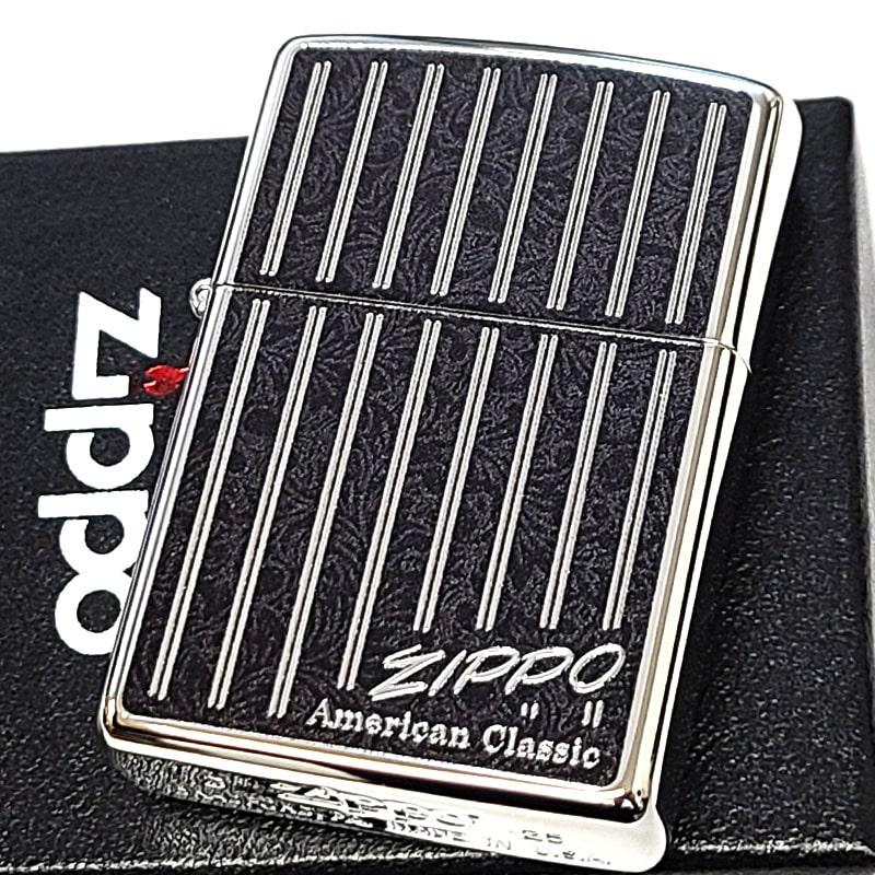 ZIPPO（ジッポー） ライター ストライプ 両面加工 アメリカン
