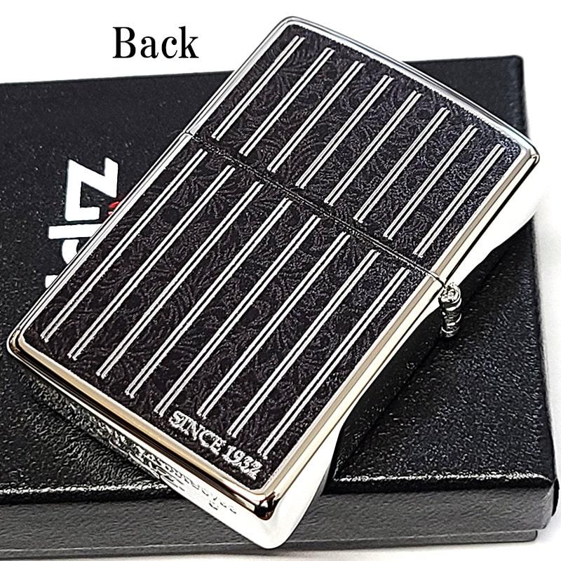 ZIPPO（ジッポー） ライター ストライプ 両面加工 アメリカン