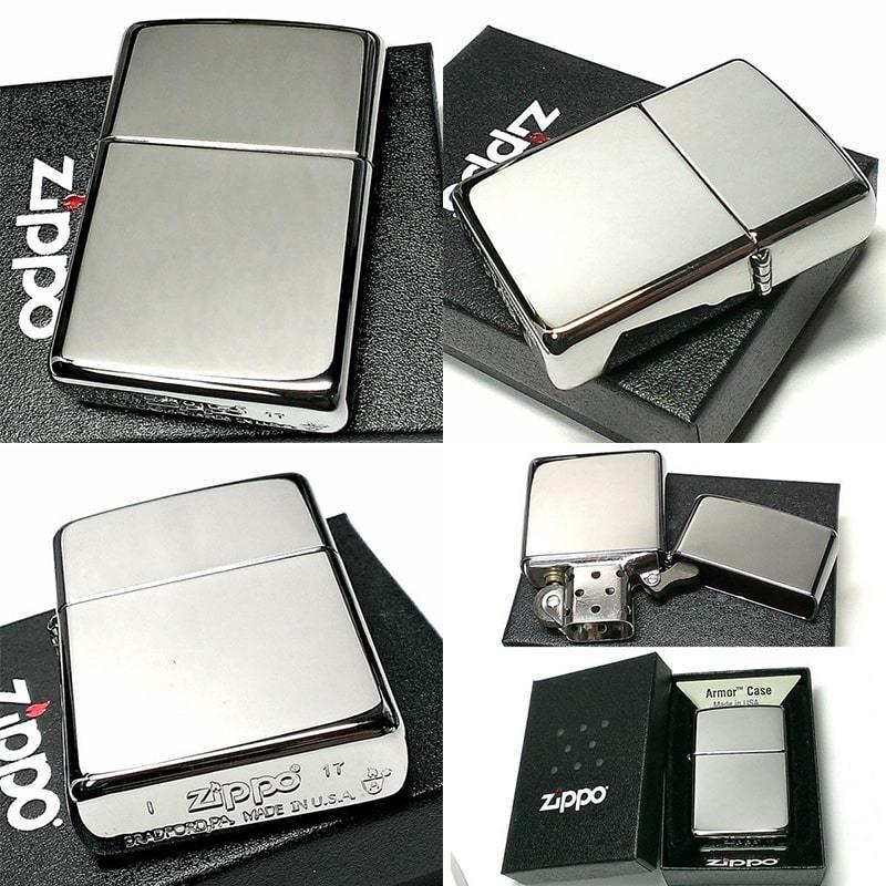 ZIPPO ライター ギフトセット ジッポ アーマー 鏡面 クローム