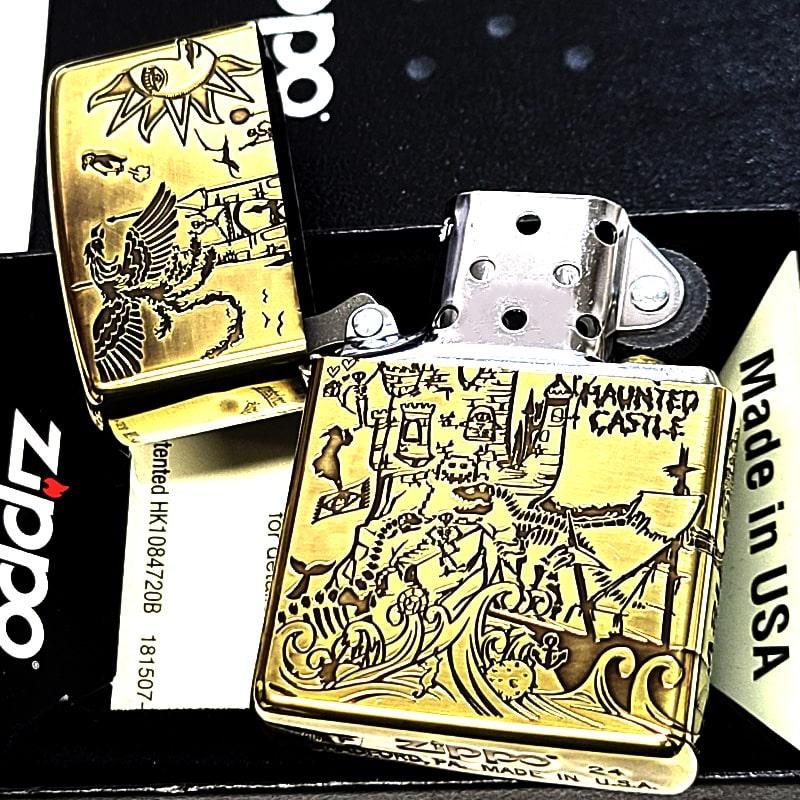 GHOST EXPOD ZIPPO ゴールドフレイム 激レア#キャンプ#鬼滅の刃 牙狼 GARO 20周年記念ZIPPOライター 魔戒金色 豪華装飾 パチンコ 魔導