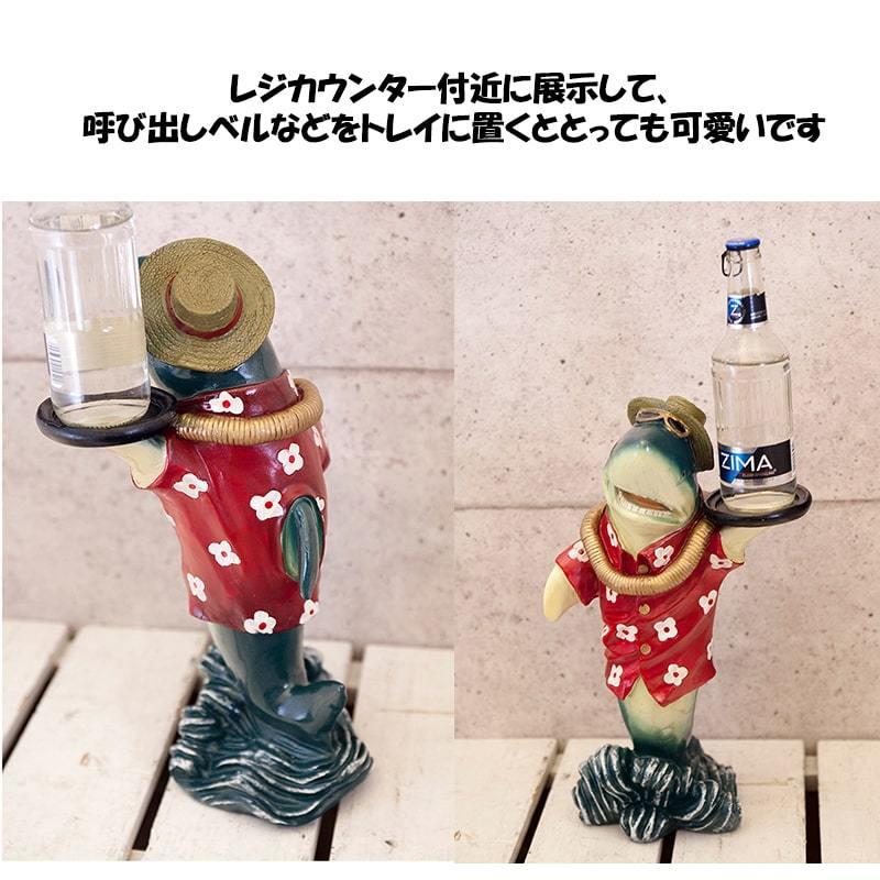 アメリカン レトロ 置物 かわいい サメ オブジェ Shark Waiter