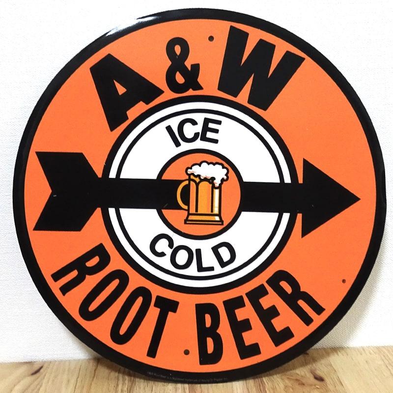 アメリカン レトロ ブリキ看板 おしゃれ ルートビア A&W ROOT アメリカン レトロ ブリキ看板 おしゃれ ルートビア A&W ROOT