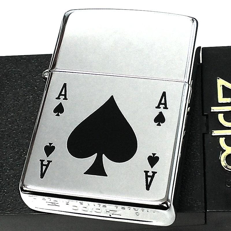 ZIPPO ライター カナダ製 1995年製 シルバー鏡面仕上げ エース