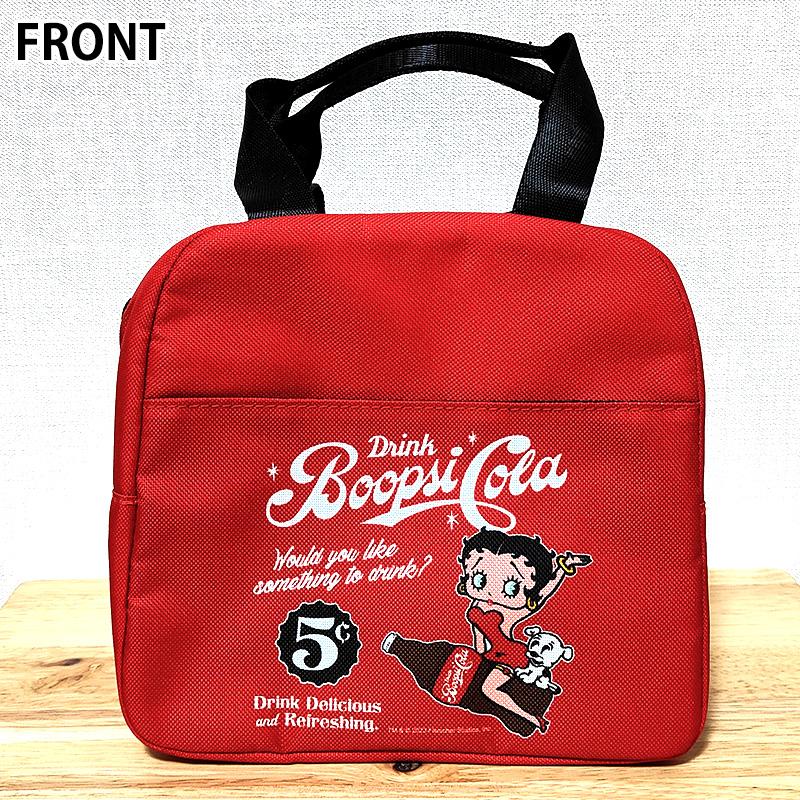 ADVERTISING LUNCH BAG ランチバッグ 保冷 保温 Betty Boop アメリカン 雑貨 かわいい ベティ・ブープ キャラクター レッド 赤｜hayamipro｜02