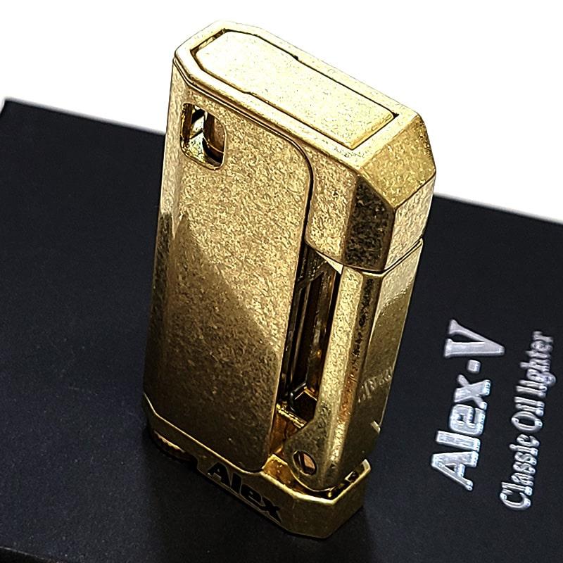 オイルライター アレックス5 重厚 ブラスバレル おしゃれ ワイルド