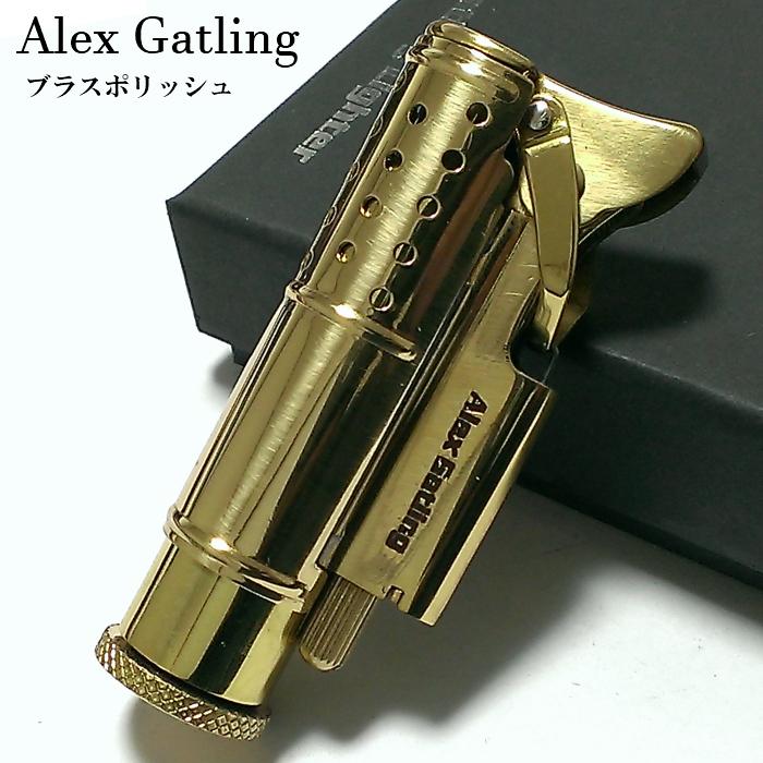 オイルライター アレックス ガトリングライター ブラスポリッシュ 屋外