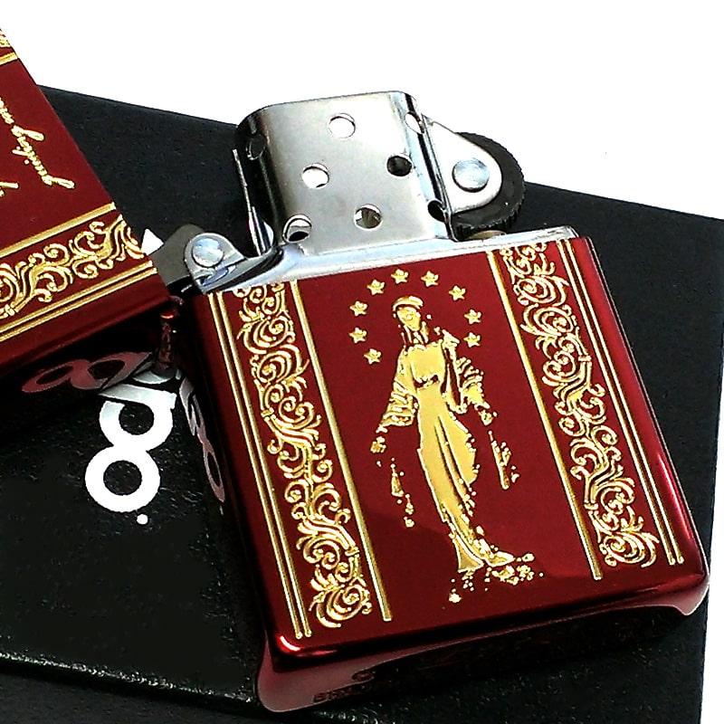 ZIPPO（ジッポー） ライター マリア ジッポ レッド＆ゴールド AveMaria