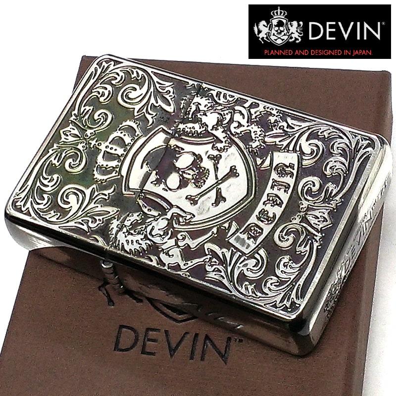 ライテック オイルライター DEVIN フリント式 ロゴ 銀 デヴィン