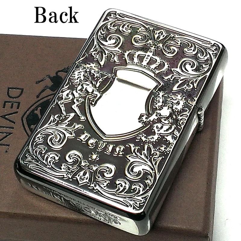 ライテック オイルライター DEVIN フリント式 ロゴ 銀 デヴィン