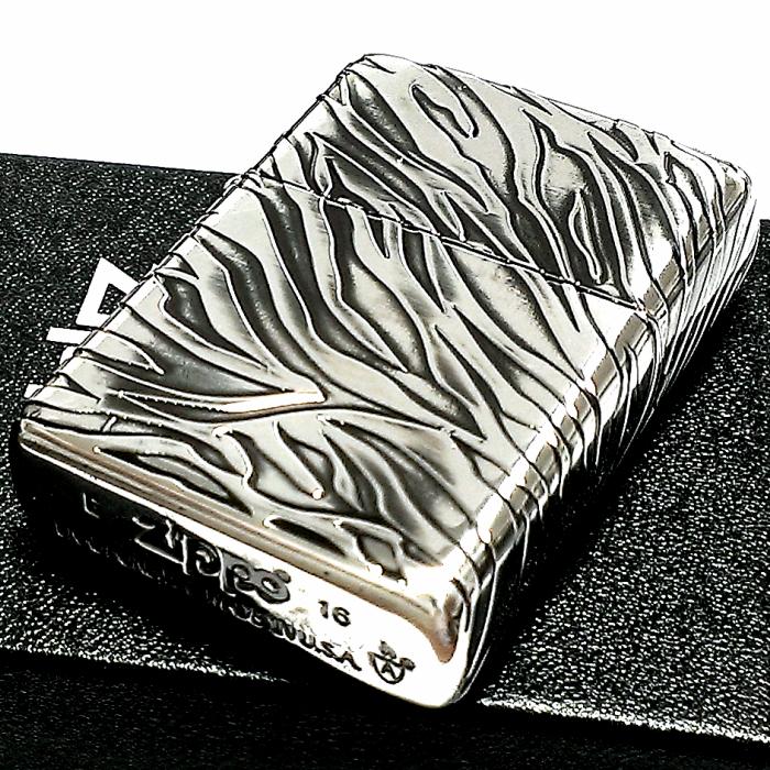 ZIPPO アーマー ジッポ ライター アンティークタイガー シルバー
