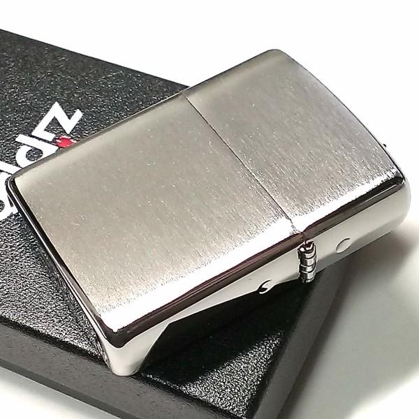 ZIPPO アーマー ジッポ ライター シルバーサテン シンプル 無地 重厚モデル かっこいい メンズ レディース｜hayamipro｜02