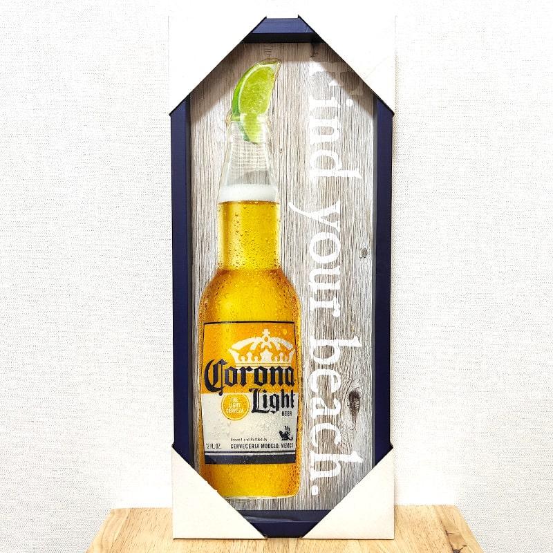 アートフレーム コロナ ロゴ 木製 プレート おしゃれ CORONA EXTRA