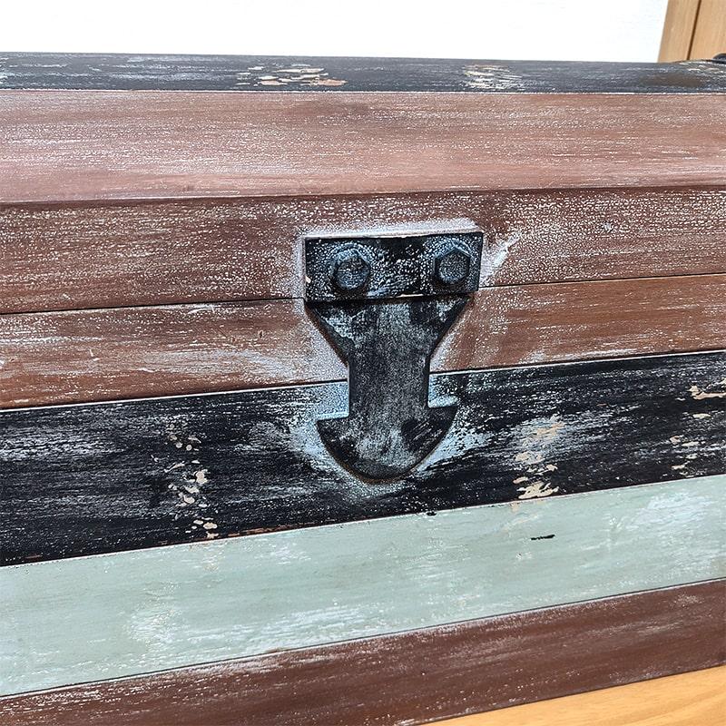 収納 大容量 リベルテ シークレット トランク 木製 宝箱 大きい