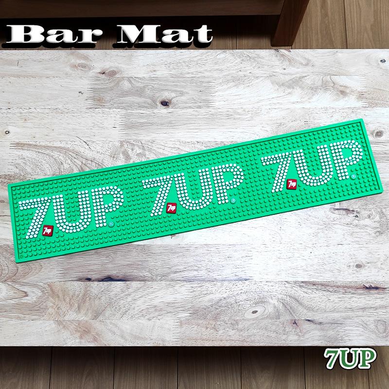 アメリカン レトロ バーマット 7UP アメリカン 雑貨 ラバー セブン