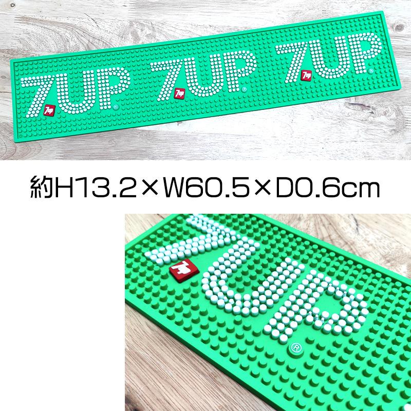 アメリカン レトロ バーマット 7UP アメリカン 雑貨 ラバー セブン