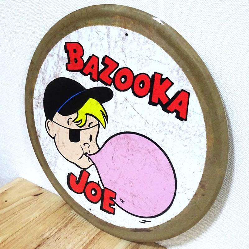 アメリカン レトロ ブリキ看板 ビンテージ BAZOOKA JOE 風船ガム