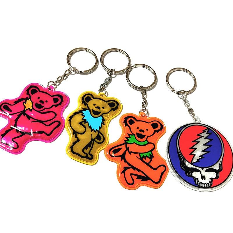 Grateful Dead デッドベア リフレクター キーリング 可愛い