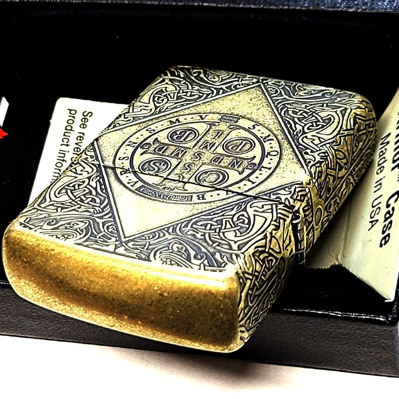 ZIPPO アーマー 4面加工 ベネディクトクロス ジッポ ライター ZIPPO アーマー 4面加工 ベネディクトクロス ジッポ ライター