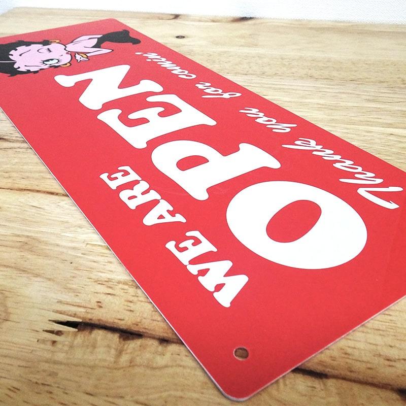 BETTY BOOP（ベティ ブープ） サインボード 看板 オープン クローズ