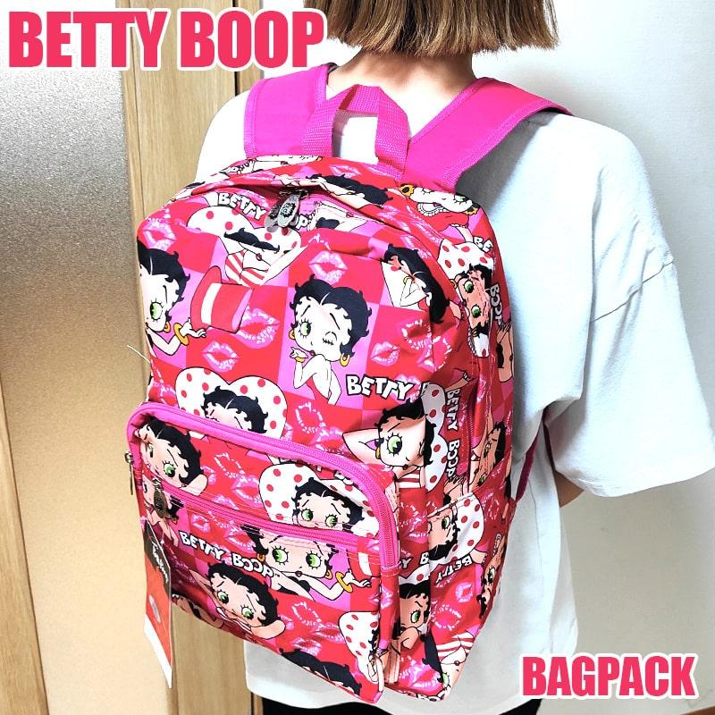 BETTY BOOP リュックサック ベティ・ブープ バックパック ピンク BETTY BOOP リュックサック ベティ・ブープ バックパック ピンク