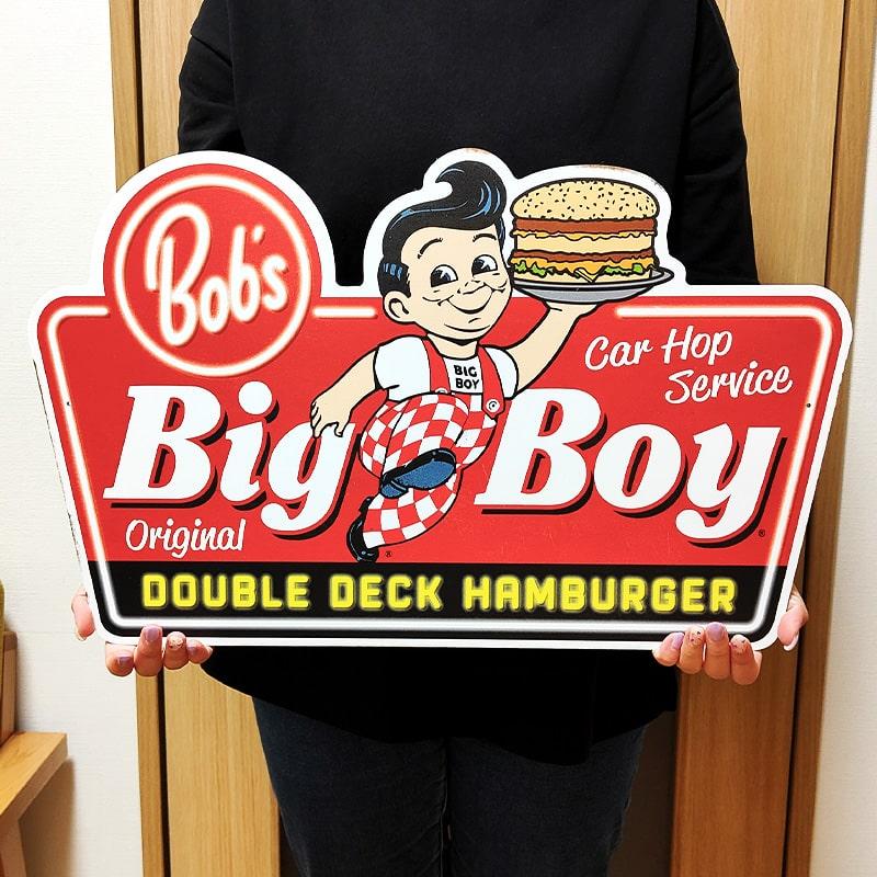 アメリカン レトロ 訳あり ブリキ看板 おしゃれ Bob's Big Boy