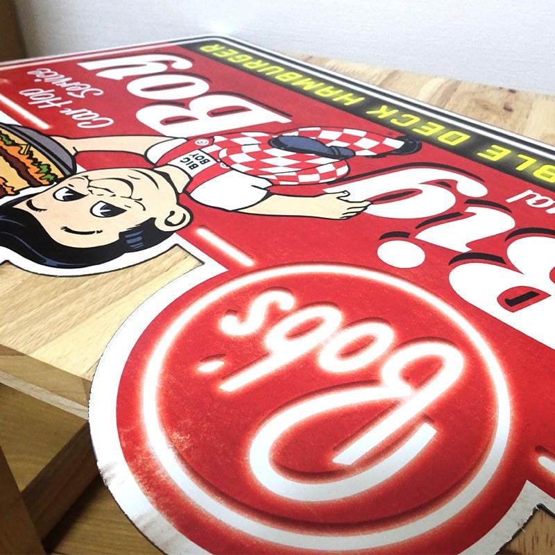 アメリカン レトロ ブリキ看板 おしゃれ Bobs Big Boy ダイカット