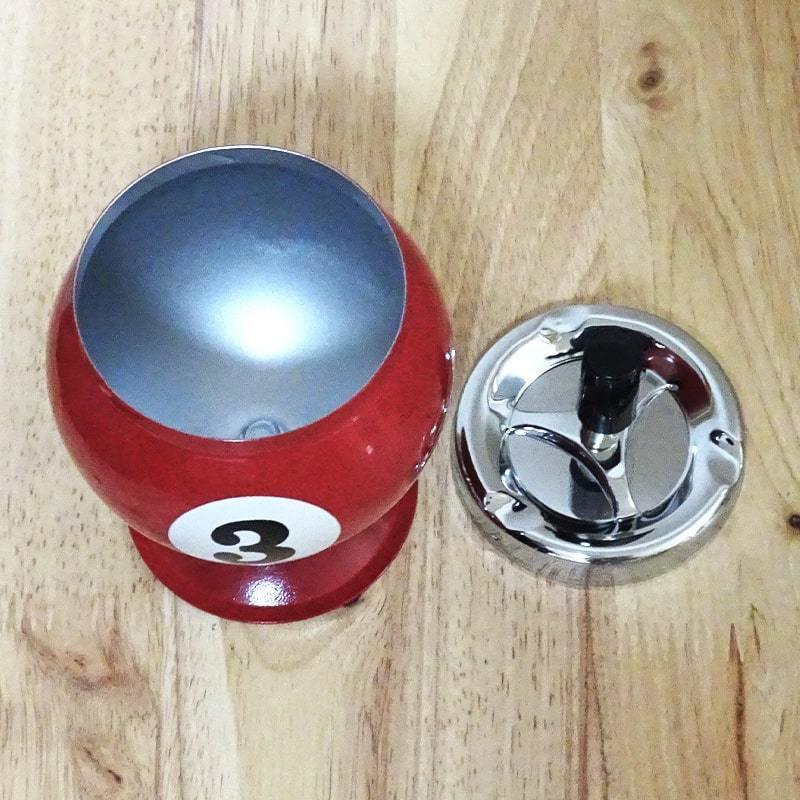 ビリヤード回転灰皿 タバコ 蓋つき 喫煙具 スタンド 赤 おしゃれ ビリヤード回転灰皿 タバコ 蓋つき 喫煙具 スタンド 赤 おしゃれ