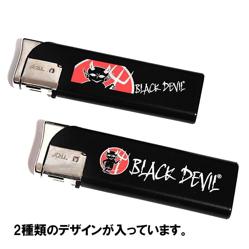 電子ガスライター ブラックデビル 使い切り 20本セット スライド式