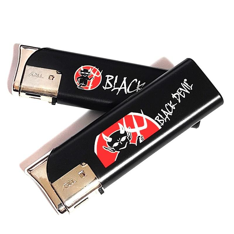 ブラックデビル 電子ガスライター 使い切り 2本セット かっこいい