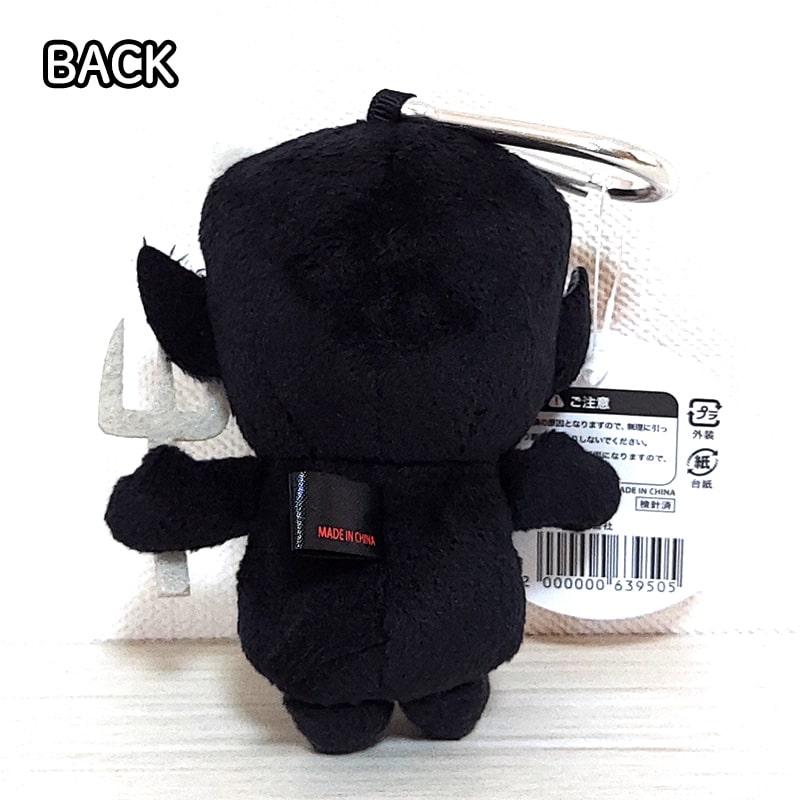 ブラックデビル ぬいぐるみ キーホルダー 可愛い カラビナ付き BLACK