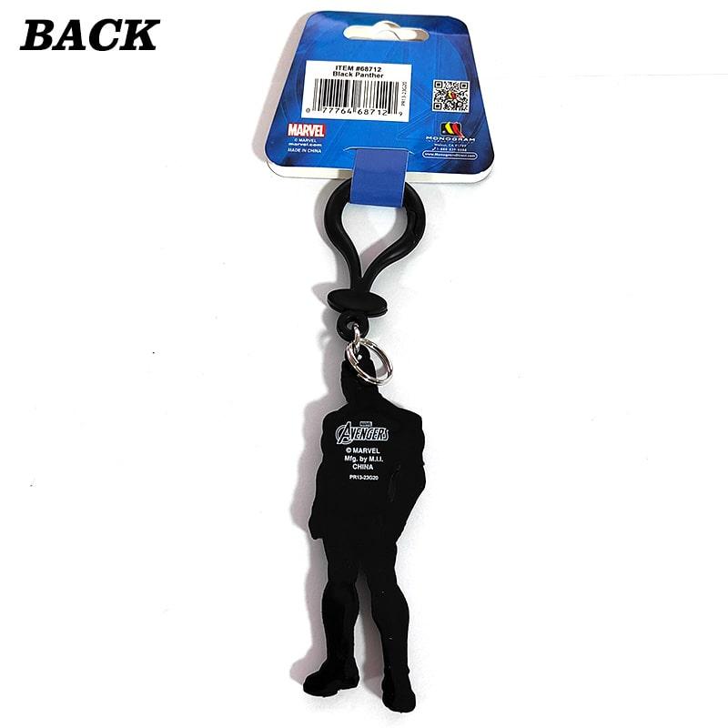 MARVEL（マーベル） ラバーキーチェーン ブラックパンサー キーリング