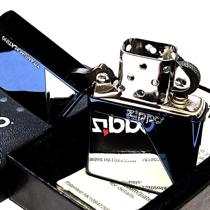 ZIPPO（ジッポー） ライター ブルーチタンコーティング ジッポ ロゴ