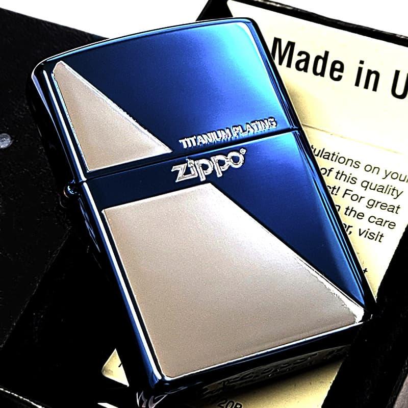 ZIPPO（ジッポー） ライター ブルーチタンコーティング ジッポ ロゴ