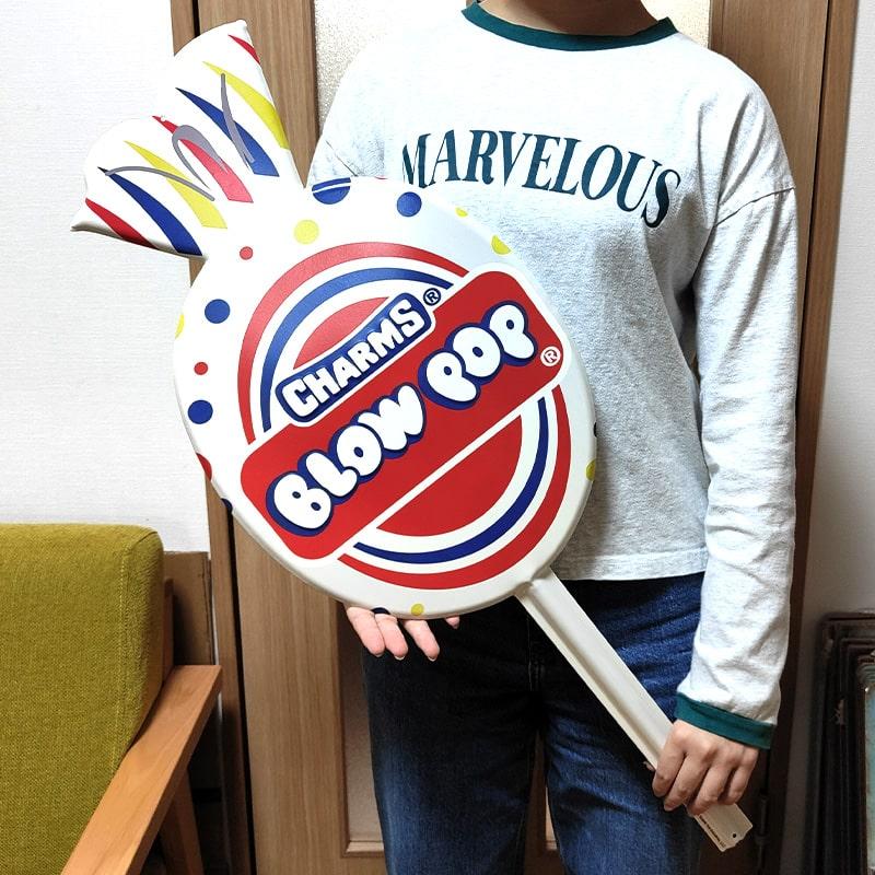 アメリカン レトロ ブリキ看板 BLOW POP エンボスメタルサイン お菓子