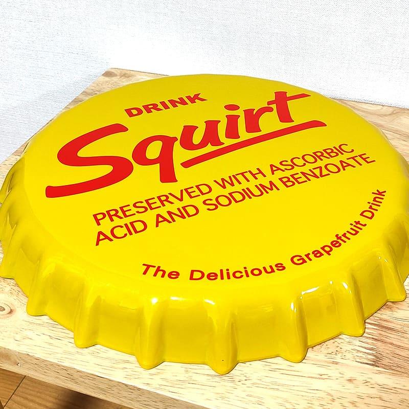 【Squirt スクワート】ヴィンテージ両面プラスチック製看板 SQUIRT（スクワート）ヴィンテージ・プラスチックサイン 「ENJOY