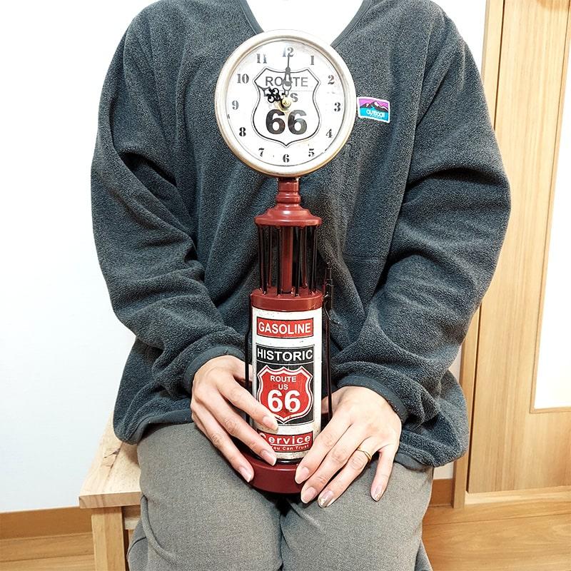 アメリカン雑貨ルート66ガスランプ型置き時計 レトロ、アンティーク風 Amazon.co.jp: アメリカン レトロ調 ガスポンプ テーブル