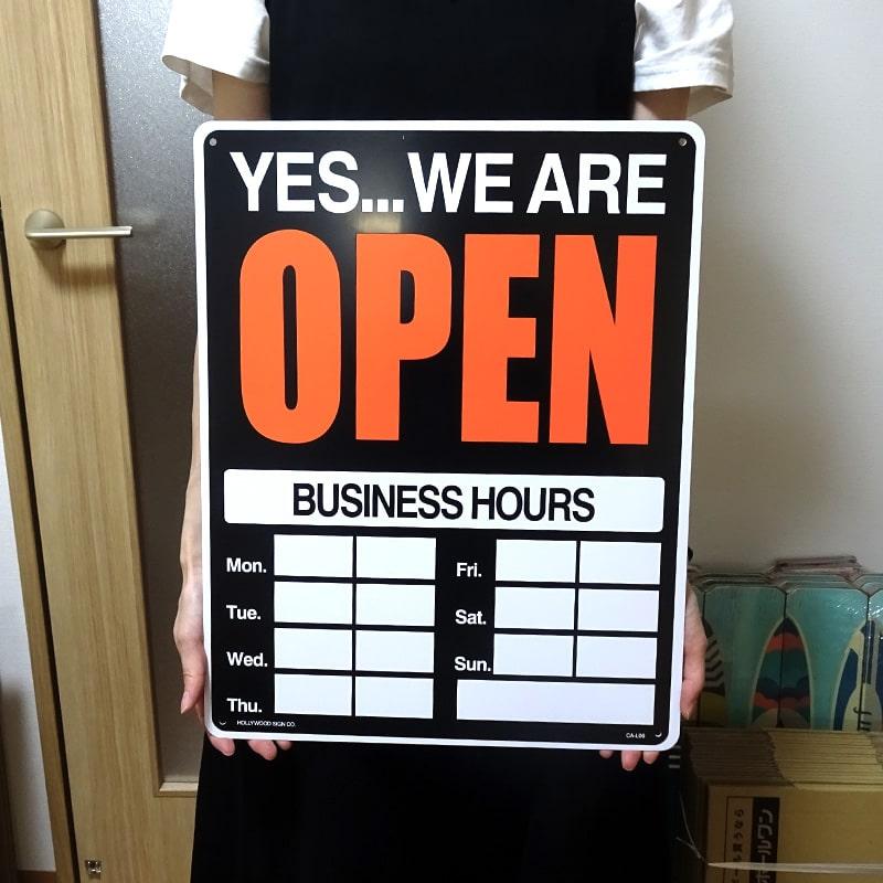 アメリカン レトロ 看板 オープン クローズ 両面 サインボード OPEN