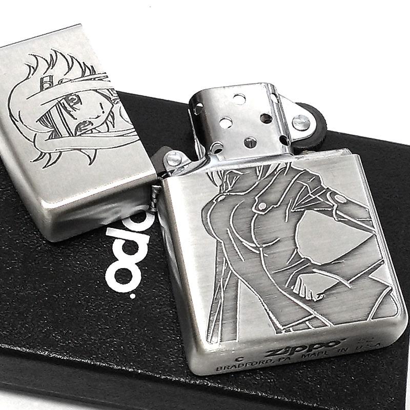 ZIPPO ライター アニメ コードギアス 反逆のルルーシュ カレン シルバー ジッポー 銀 両面加工 彫刻 色差し かっこいい キャラクター｜hayamipro｜03