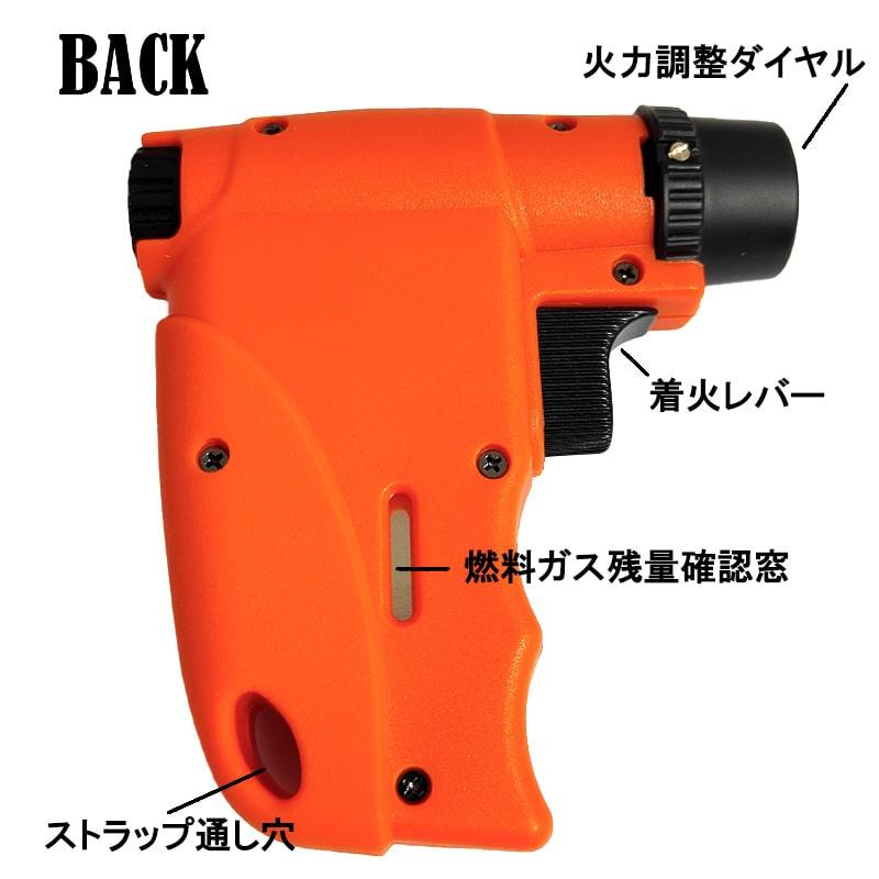 ガスライター キャンパー 5カラー グリーン オレンジ 蓄光 ブラック